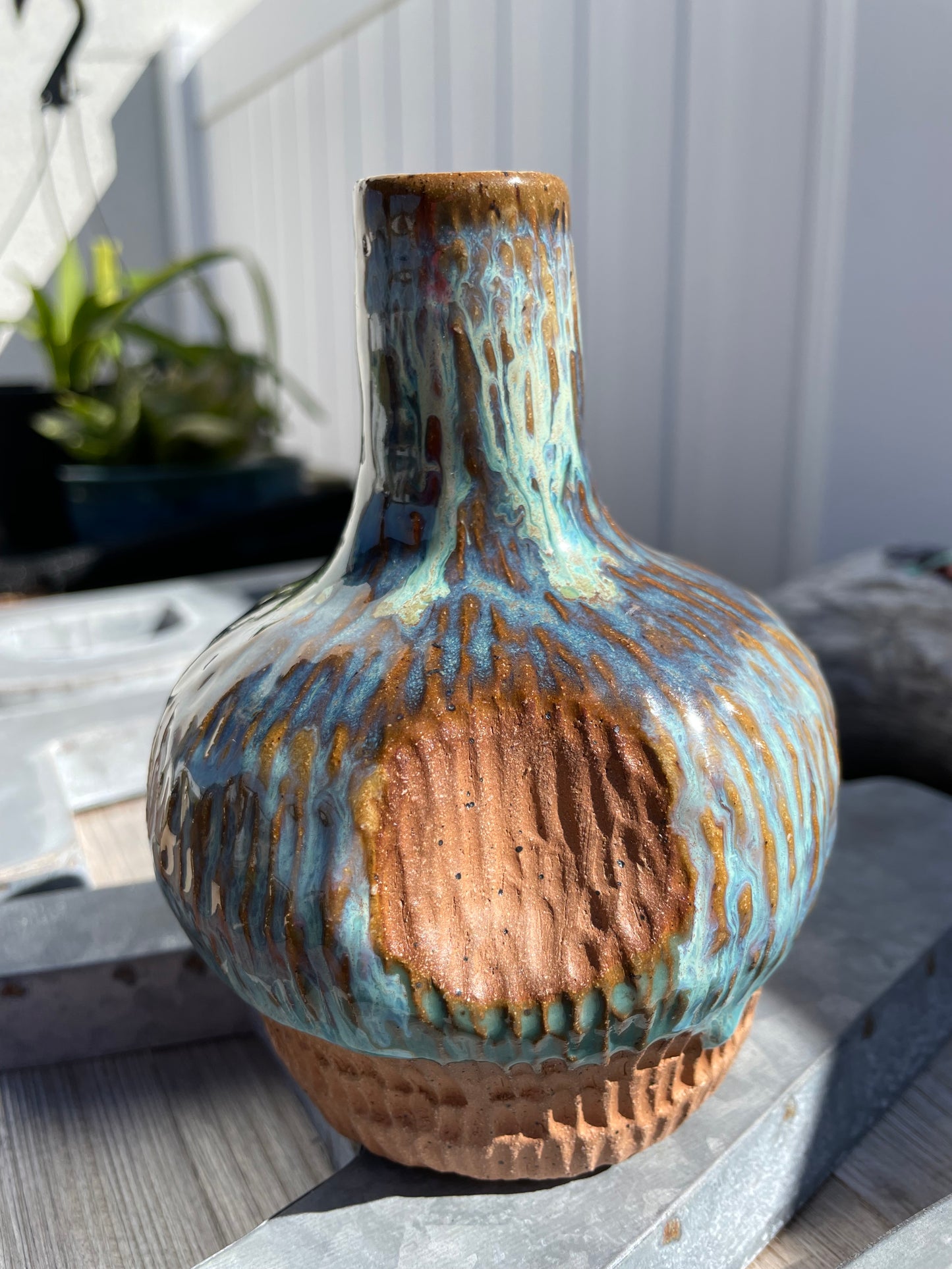 Textured Oil Bottle Cruet