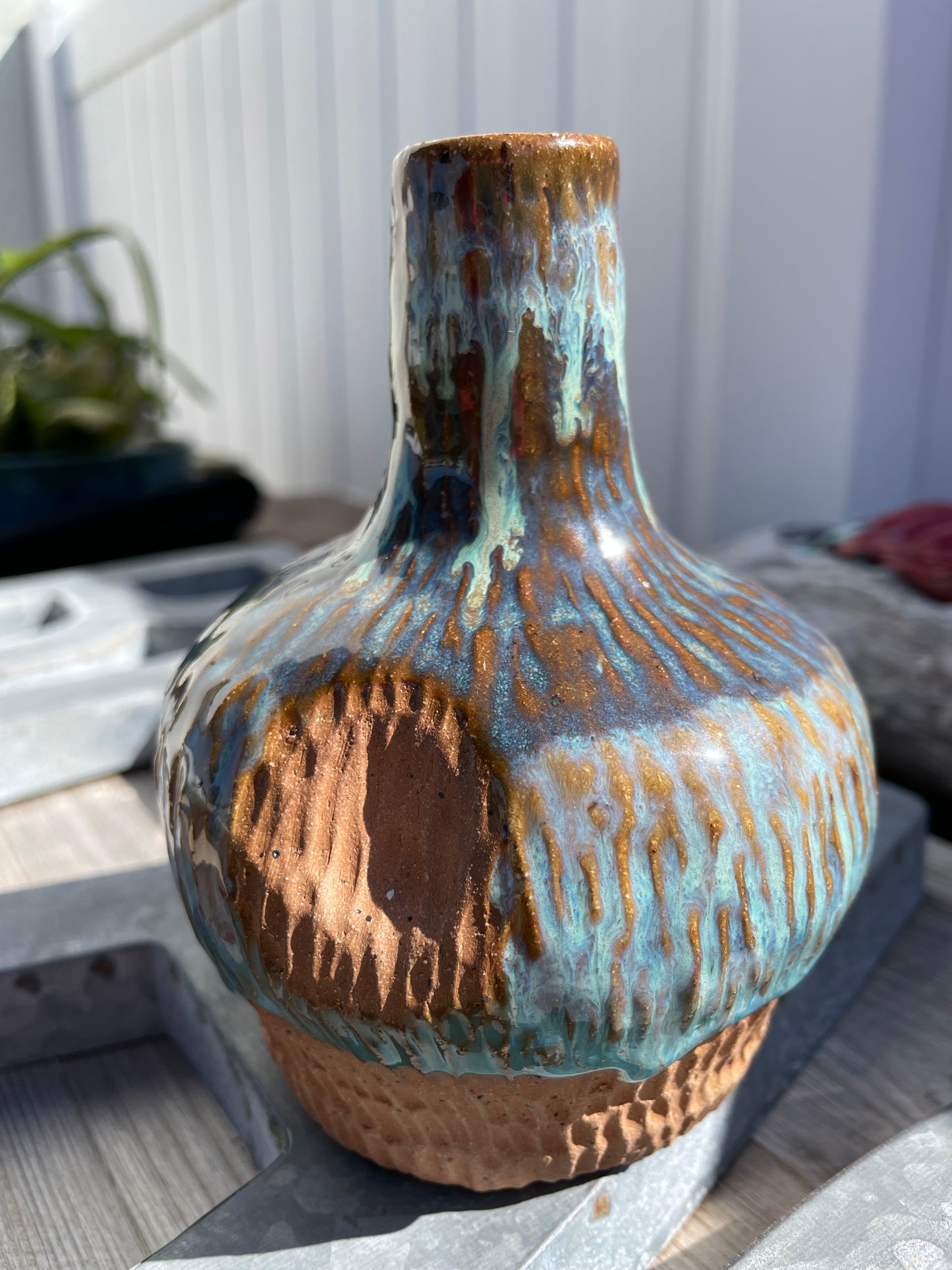 Textured Oil Bottle Cruet