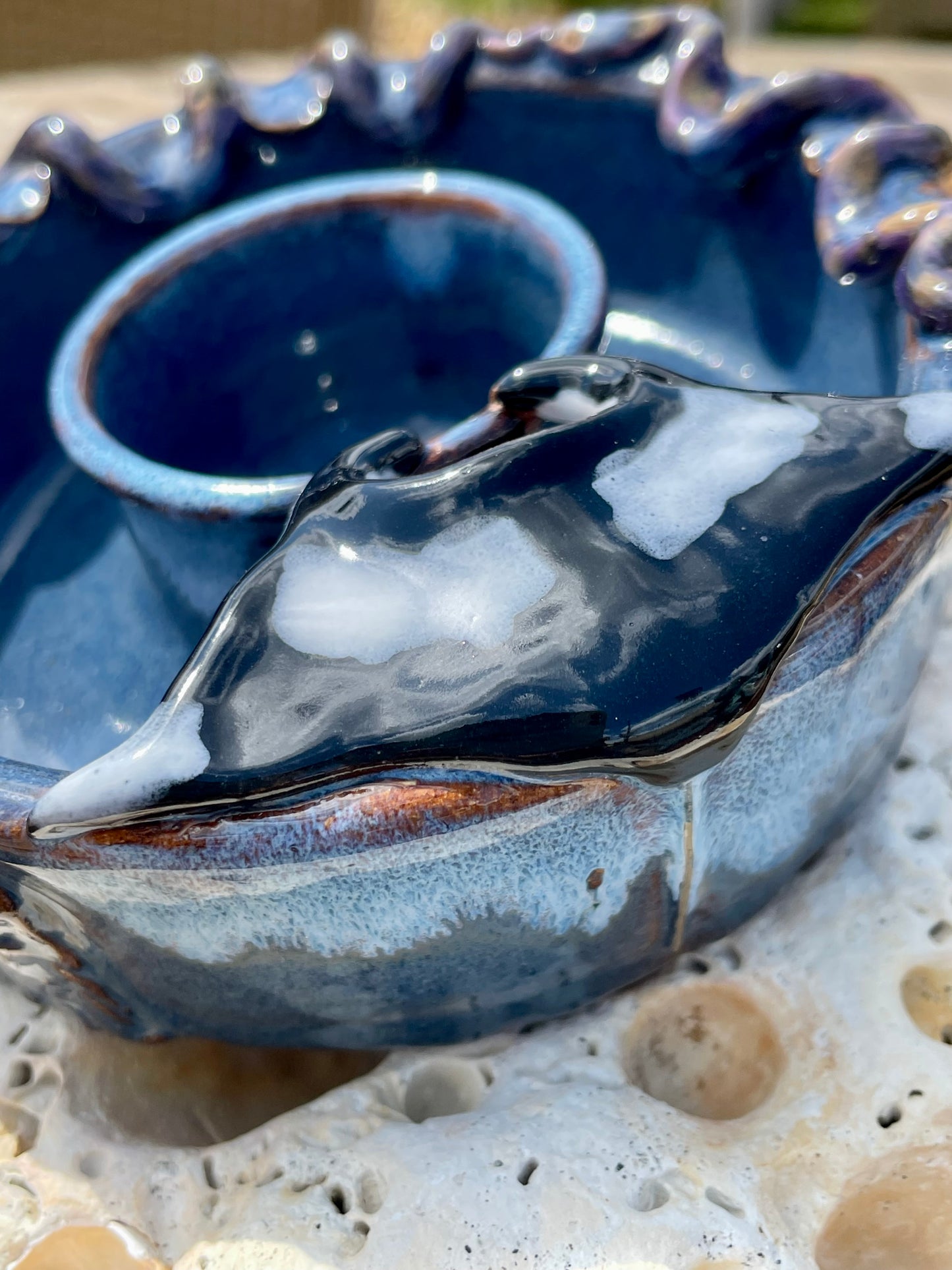 Black Manta Ray Ashtray