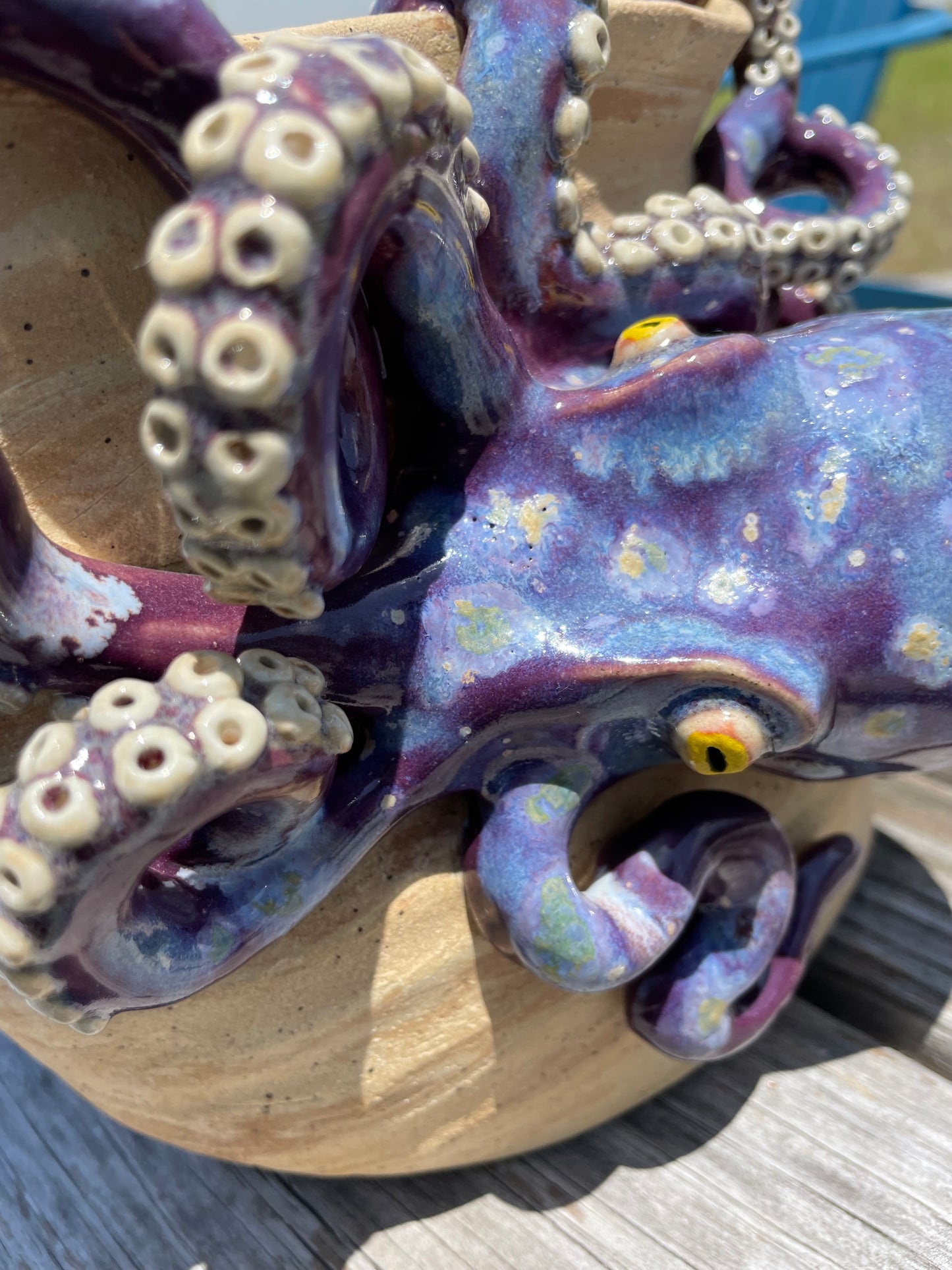 Wide Vase Octopus