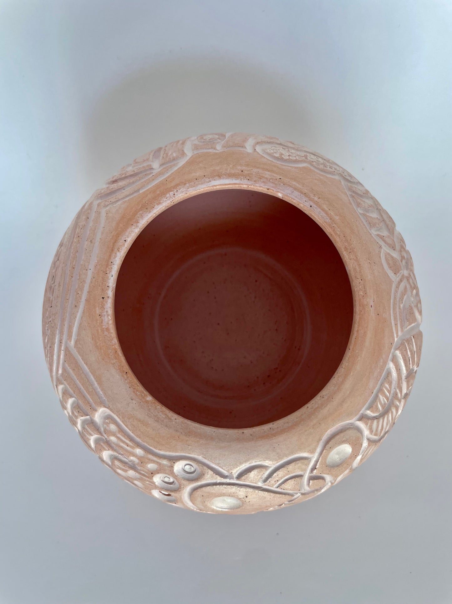 Bisque to Pink Round Vase