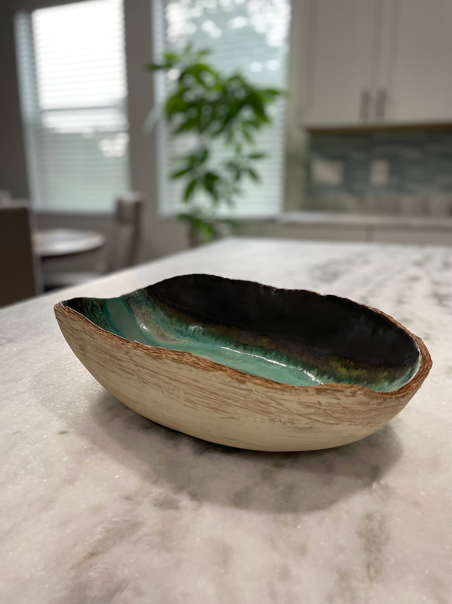 Organic Shapes Rustic Bowl - Walnut Patina