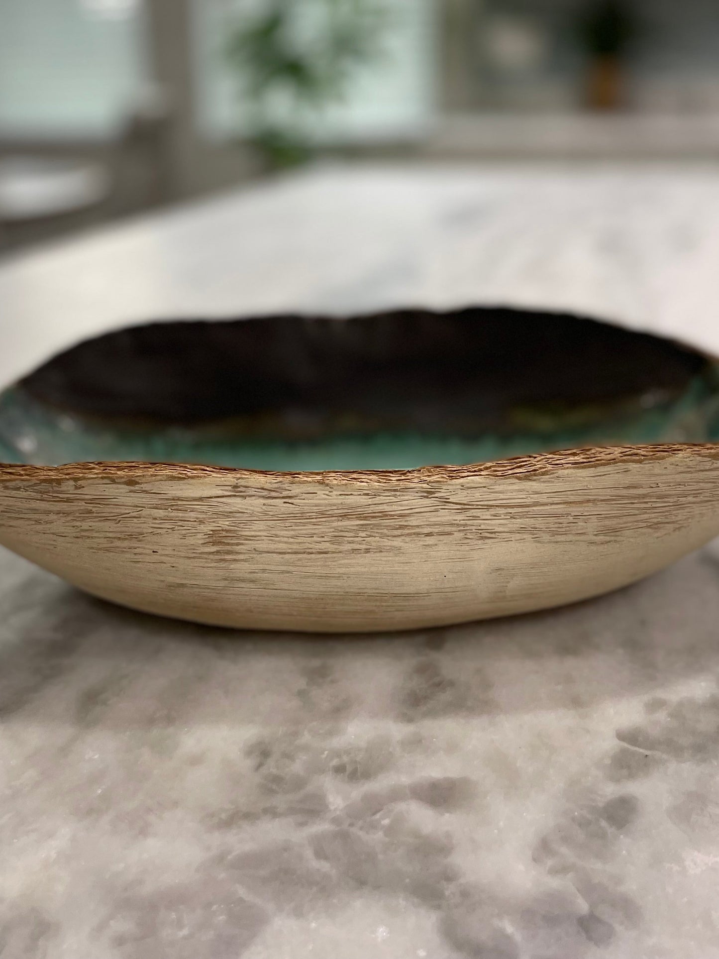 Organic Shapes Rustic Bowl - Walnut Patina