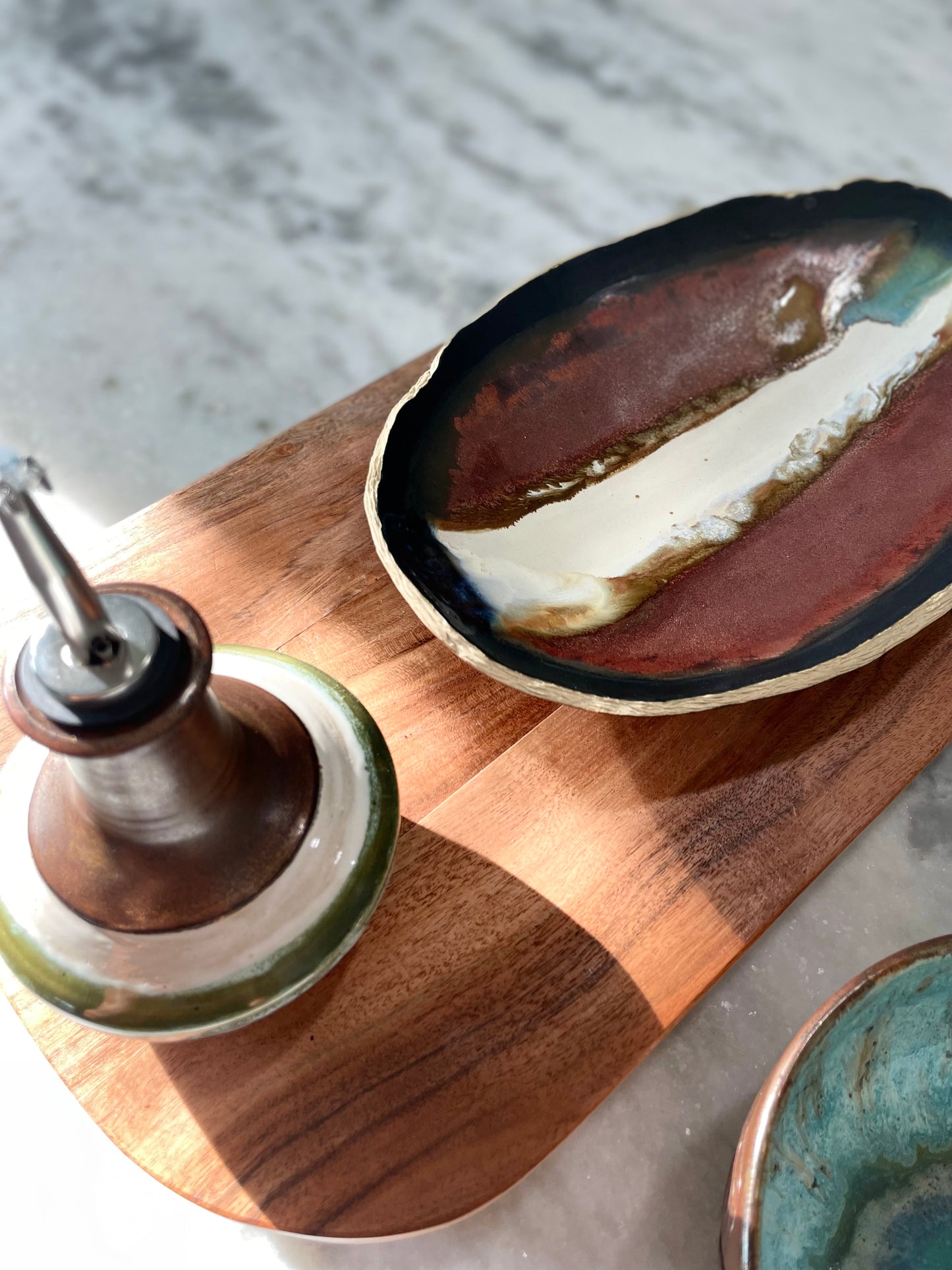 Organic Shapes Rustic Bowl - Copper Black