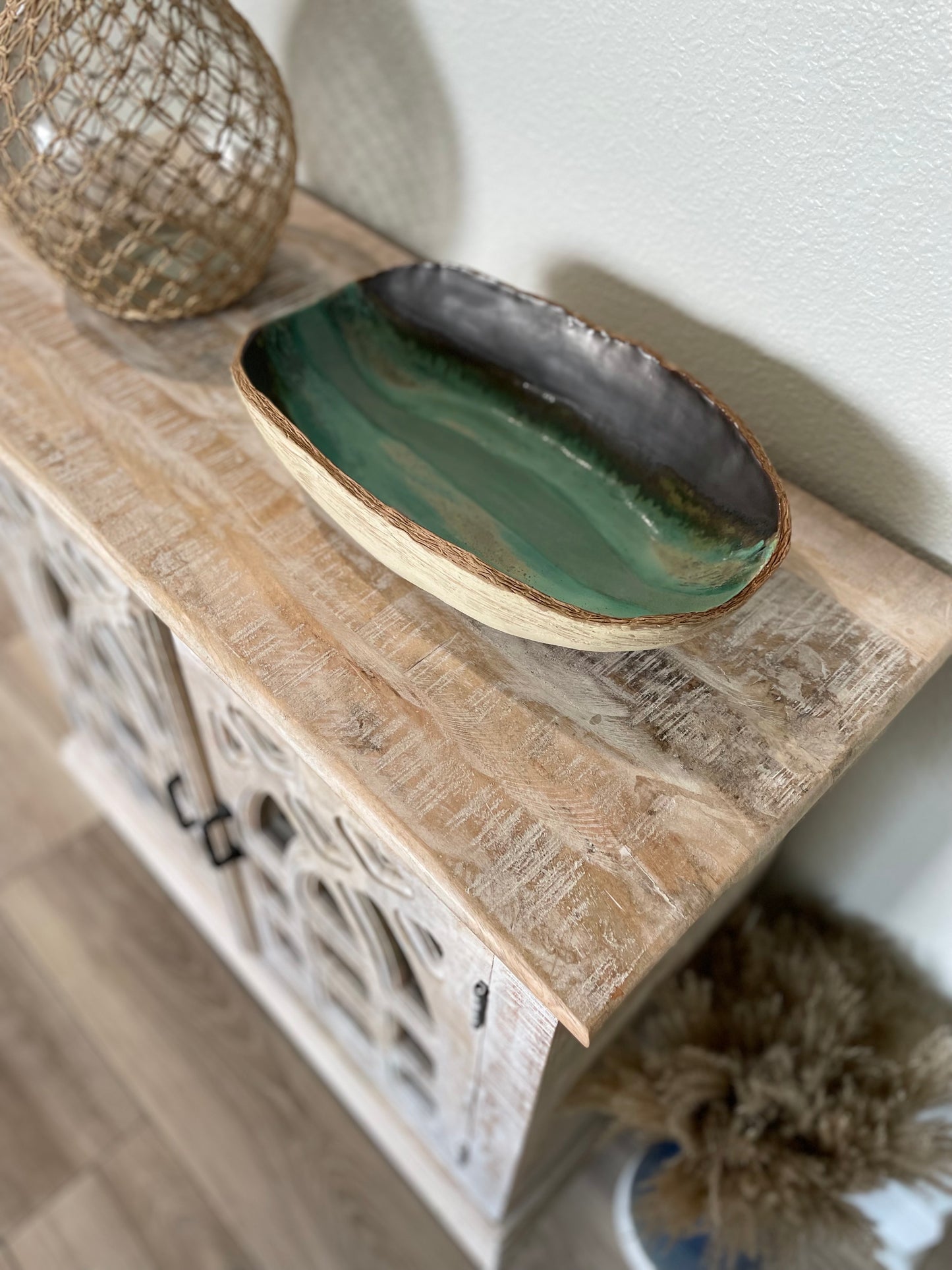 Organic Shapes Rustic Bowl - Walnut Patina